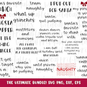 SALE the ultimate Christmas svg bundle, naughty svg Christmas svg, southern Christmas svg, funny Christmas svg, Christmas svg bundle,