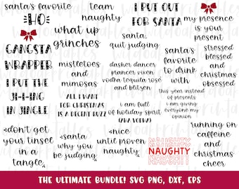 SALE the ultimate Christmas svg bundle, naughty svg Christmas svg, southern Christmas svg, funny Christmas svg, Christmas svg bundle,