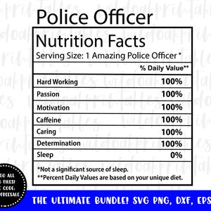 police officer nutrition facts labels svg, police officer svg, police officer svg, police officer nutrition facts label, police officer file