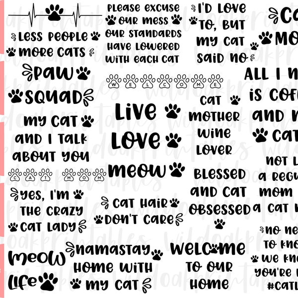 cat svg bundle, funny cat svgs, funny cat quotes svg, funny sarcastic cat svg, cat mom svg cat mama svg I love my cat svg, funny cat sayings