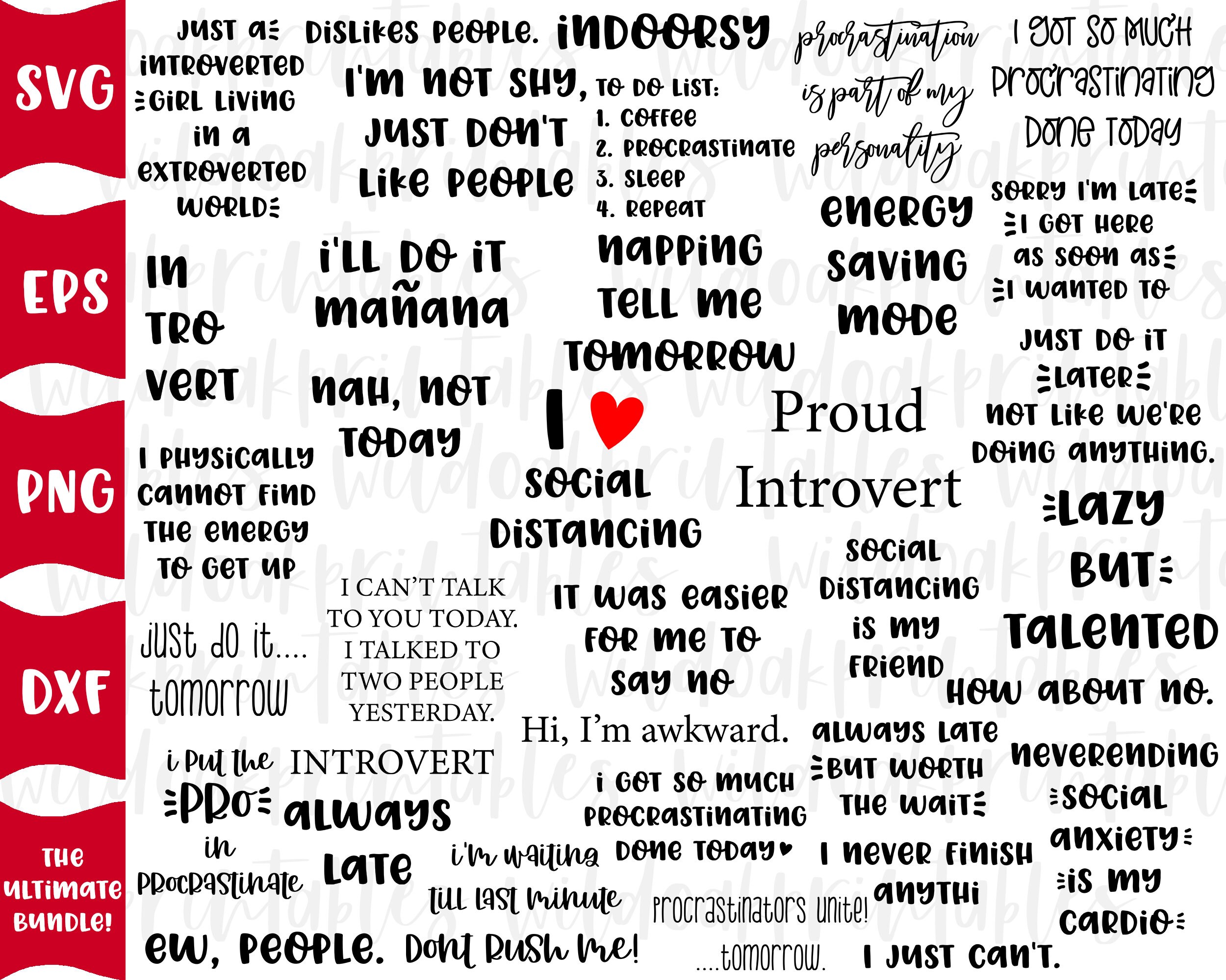 80 Designs! Introvert Svg Bundle, Introverts Svg, Funny Svg Sayings ...