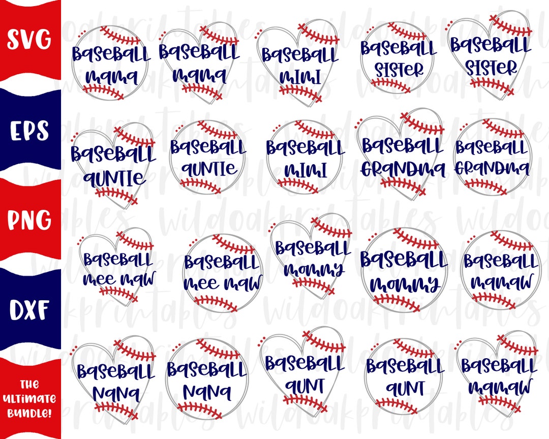 Baseball Svg Bundle, Baseball Mom Svg Bundle, Baseball Mama Svg