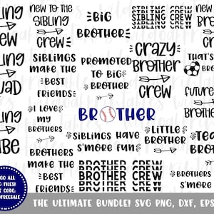 brother svg bundle, sibling svg, big brother svg, future brother svg, baseball brother, sports brother svg, little brother, siblings svg