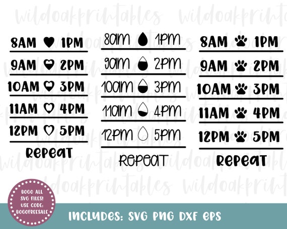 Download Water Bottle Tracker Svgs Water Tracker Svg Heart Water Etsy