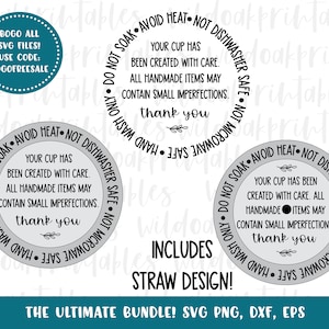 tumbler care card svg, tumbler care card for instructions svg, tumbler cricut files, tumbler files for cricut, printable tumbler silhouette