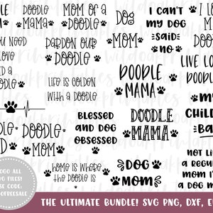 doodle dog svg bundle, doodle svg files,  svg, doodle mom svg, doodle life svg, doodle dad svg, doodle home svg, png