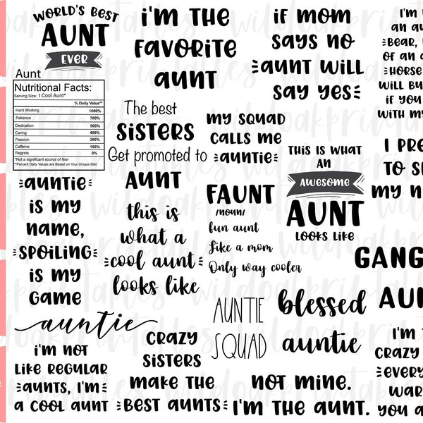 60 DESIGNS!! ultimate aunt svg bundle, auntie svg, auntie svg, best auntie svg, blessed aunt svg, cat aunt svg, funny aunt, auntie shark svg