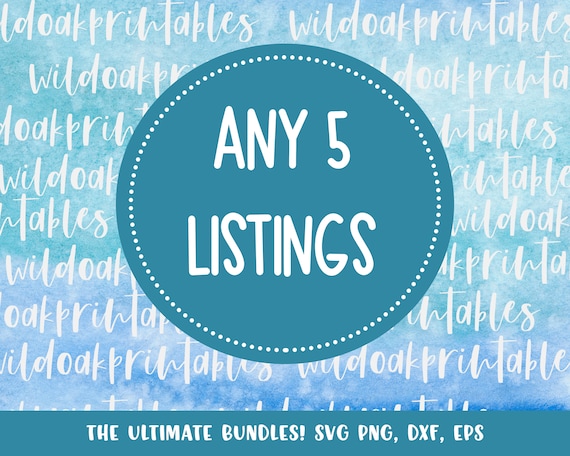 Any 5 Listings! svg bundles, svg files, mom svg, aunt svg, dog svg, mimi svg, water bottle svgs, police svg, any bundle, any listings!!