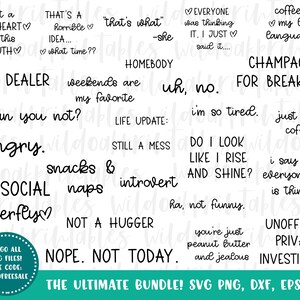 25  sarcastic svg bundle, funny svg quotes, funny sarcastic svg sayings, svg bundles, sarcastic png clipart, sarcastic funny quotes bundle