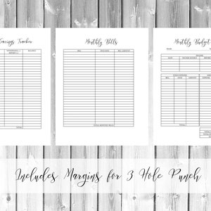 Financial Planner Bundle Printable, Budget Planner, Financial Digital Planner, Expense Tracker, Money Tracker, Sinking Funds,Savings Tracker image 4