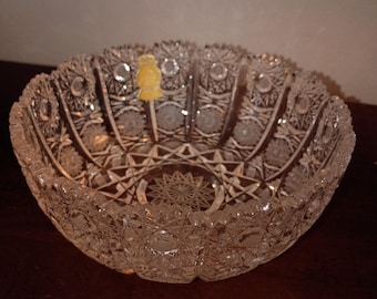 Linda tigela de cristal de 15 cm
