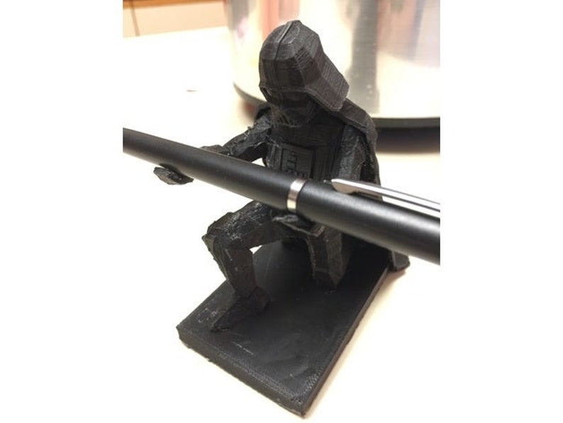 Darth Vader Starwars Pen Holder Home Decor Geeky 3D Printed College Dorm Home and Living Pop Culture Office Decor image 3