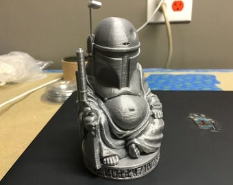 Buddha Fett | Starwars | Buddha | Home Decor | Geeky | 3D Printed | College Dorm | Home and Living | Pop Culture | Super Hero