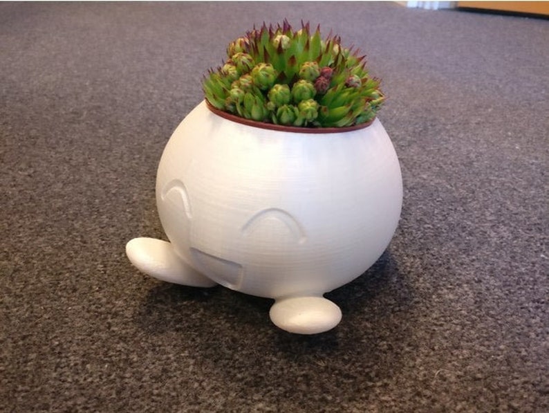 Oddish Planter Pokemon Planter Succulent Planter 3d-printed Apartment Decor Plant Pot Geek Gift Planter Plant Pot Cute image 2