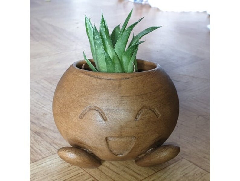 Oddish Planter Pokemon Planter Succulent Planter 3d-printed Apartment Decor Plant Pot Geek Gift Planter Plant Pot Cute image 4