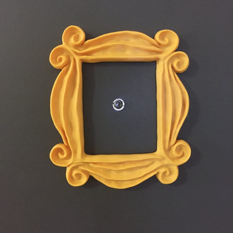 Friends Peephole Frame Replica Home Decor Sitcom Gift for Her Monica Tv Show Rachel Ross Phoebe Joey Chandler image 2