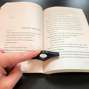 Book Lovers Thumb Page Holder Book Accessories Page Holder Teachers Student Bookworm Book Holder Reading Holder Library image 3