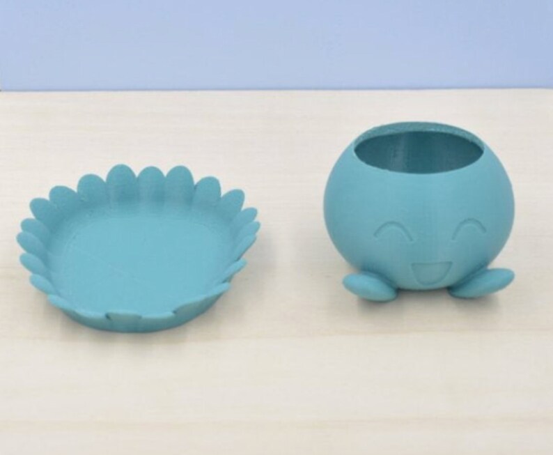 Oddish Planter Pokemon Planter Succulent Planter 3d-printed Apartment Decor Plant Pot Geek Gift Planter Plant Pot Cute image 5