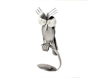 Fall Owl Sculpture Art Decor-Owl Lover's Gifts for Kitchen Decor-Owl Artwork or Cake Topper