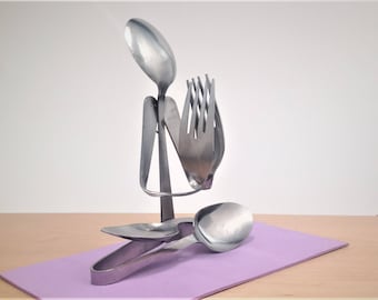 Namaste Art Yoga Spoon Figurine-Black Friday Shopping Gift for Yogi or Yoga Teachers-Relaxing Lotus Gift to stay Focused and Just Breathe