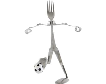 Novelty Soccer Figure Ornament Fork Man Novelty Home Office Desk Forked Up Art