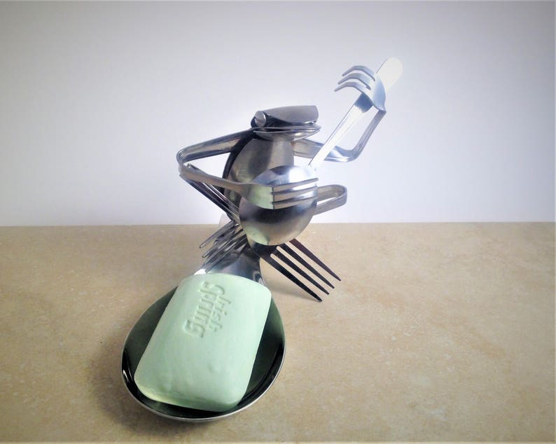 Soap Dish-Banjo Figurine-Folk Music-Frog Figurine-Banjo Art-Bluegrass Instrument-Musician Gifts-Soap Dish Metal-Folk Art Figurines-Music Art