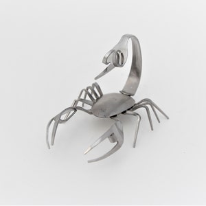 Metal Insects Sculpture, Boyfriend Husband Birthday, Gift For Him, Zodiak, Handmade Scorpion Sculpture, Sculpture Home Decor Art, Scorpion