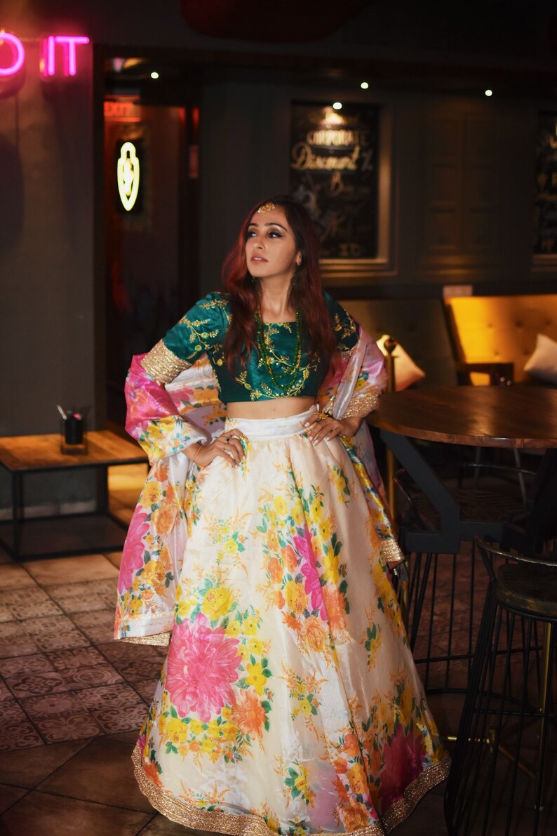 sabyasachi floral gown
