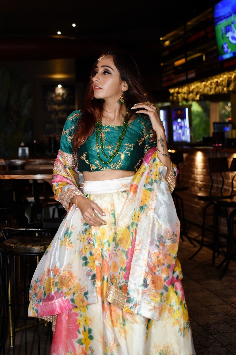 sabyasachi floral gown