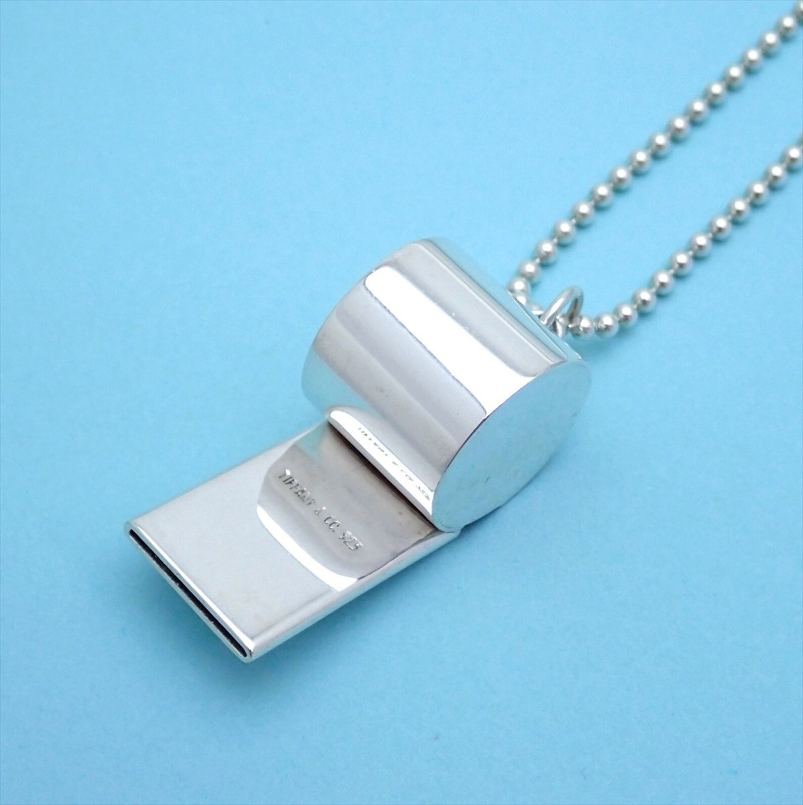 Tiffany & Co necklace chain Whistle Silver 925 af174 Etsy