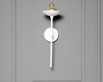 Plaster Wall Sconce Etsy