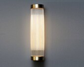 ERTE Custom Modern Art Deco Glass Rod Wall Sconce lamp gold brass bronze modGlobe Sconce Minimal Sconce Gold Wall Lamp Mid Century