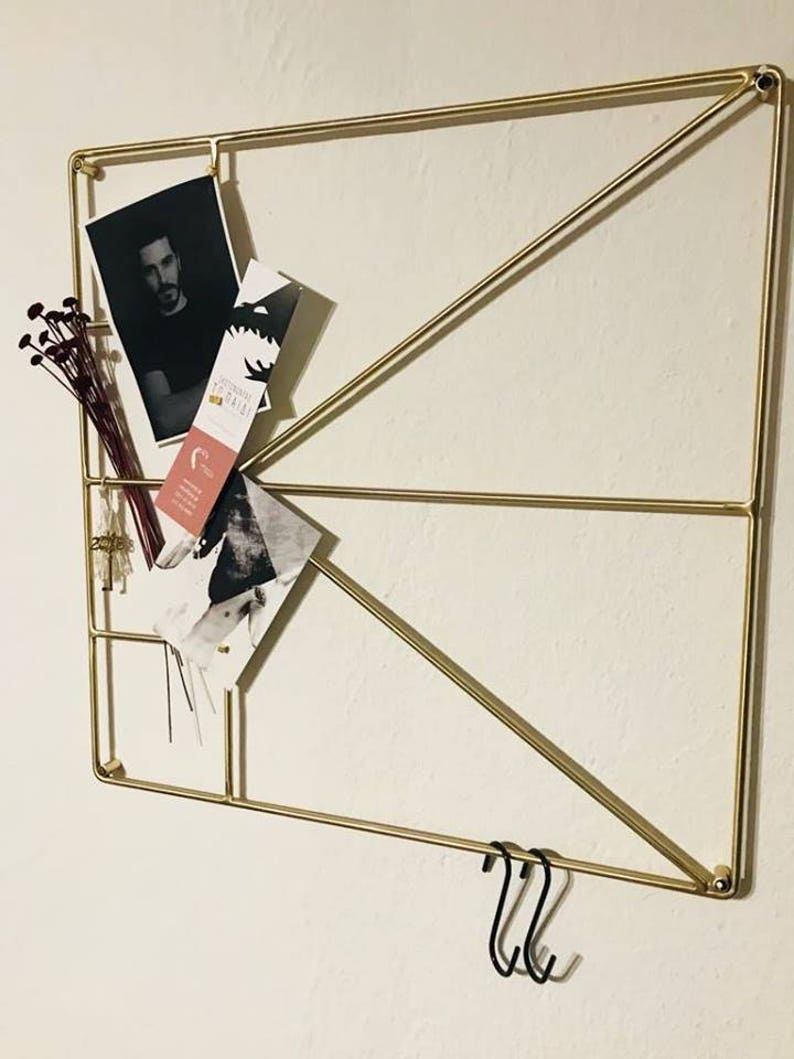 PERSA copper Wall Grid Geometric Mesh Memo Board Display Panel Etsy