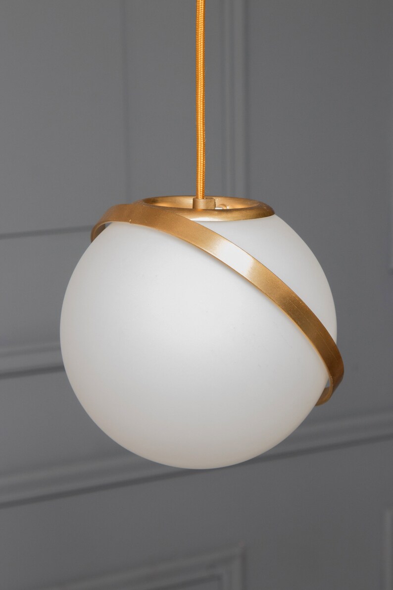TOLIS Gold Copper Tube Pendant Light Minimal Geometric Modern Etsy