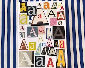 Junk Journal/ Scrapbook alphabet greeting cards (A-I)