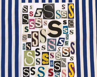 Junk Journal/ Scrapbook alphabet greeting cards  (S-Z)
