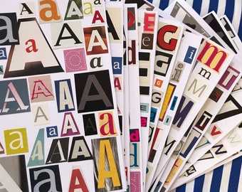 Scrapbook alphabet greeting cards (J-R)