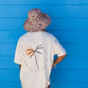 Surf & Sun Sustainable Oversized Tee | Organic Cotton Tshirt by Pineapple Island, Ethical Clothing for the Beach