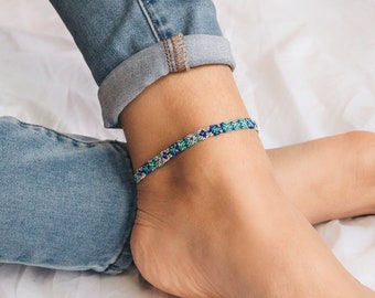 Anklet Standing Chain Beach Bracelet Handmade Bracelet Silver Jewelry Anklet Standing Chain Beach Bracelet Handmade Bracelet Silver Jewelry
