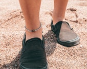 Surfer beach anklet, Gift for man, Woven anklet, Ethical jewelry, Man ankle bracelet, Wax cord, Surf thread anklet for man, Pineapple Island