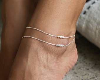 Boho Chic Pearl Anklet - Handmade Beach Jewelry for Women | Boho Anklet by Pineapple Island