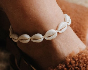 Livadi Shell Anklet by Pineapple Island | Handmade Cowrie Shell Anklet, Ocean-Inspired Jewellery | Perfect Gift for Her | Seashell Anklet