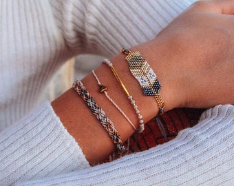 Bondi kralenarmbandenset van Pineapple Island | Perfect voor stranddagen en Boho Fashionista's - Shop nu! | Handgemaakte sieraden voor haar