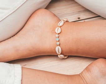 cowrie shell ankle bracelet