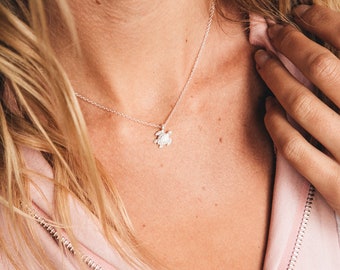 small turtle necklace