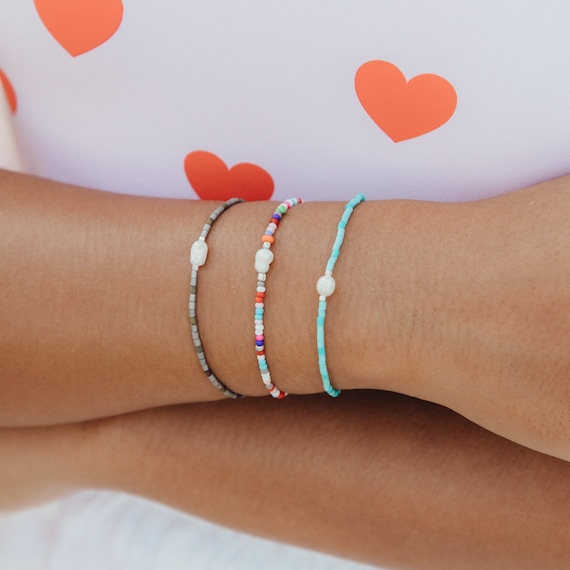 Etsy pearl shop bracelet