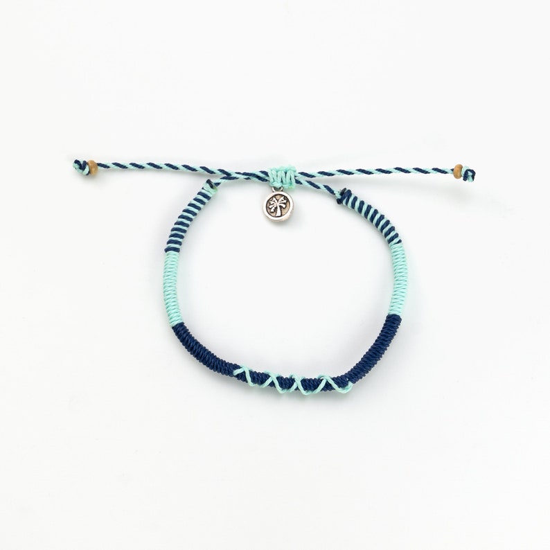 Braided Handmade Bracelet by Pineapple Island Handmade Friendship Bracelet for Men and Women Beachy Vibes Guaranteed Blue