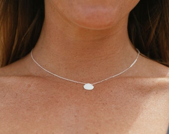 Ocean Inspired Silver Seashell Necklace, Handmade Coastal Jewelry by Pineapple Island | Bohemian Surfer Chic Shell Pendant