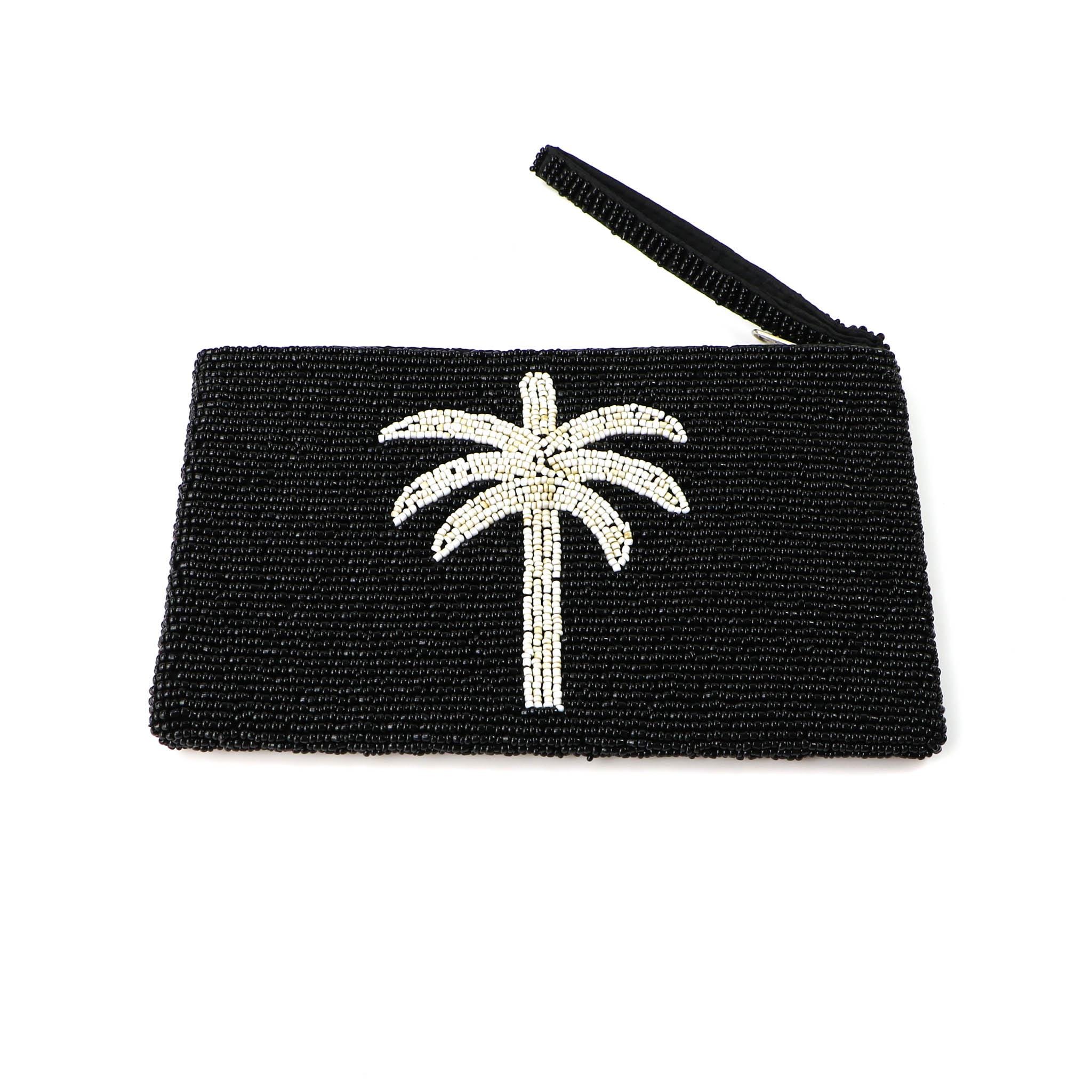 Large Palm Tree Beaded Purse | Embellished Coin Pouch Bag - Etsy