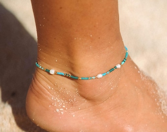 Perle Perlen Surf Fußkettchen: Rocailles Perlen Ankle Armband